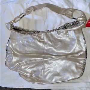 Champagne color handbag